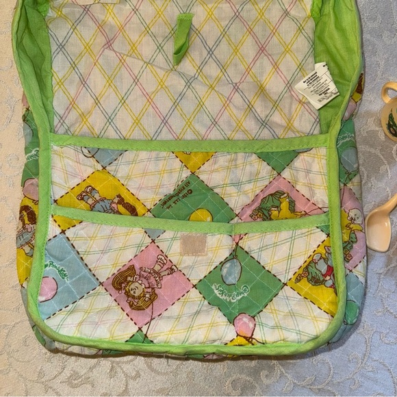 Vintage 1983 Cabbage Patch Kids Diaper Bag Sippy Cup Fork And Spoon - Picture 9 of 15